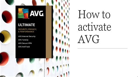 Activation AVG Ultimate full