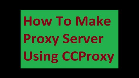 Activation CC Proxy Server lite