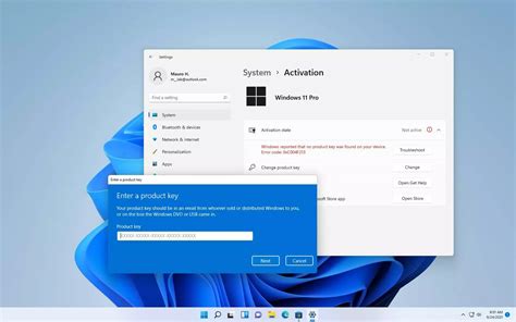 Activation MS OS win 11 open