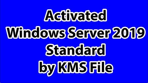 Activation MS OS win server 2019 web site