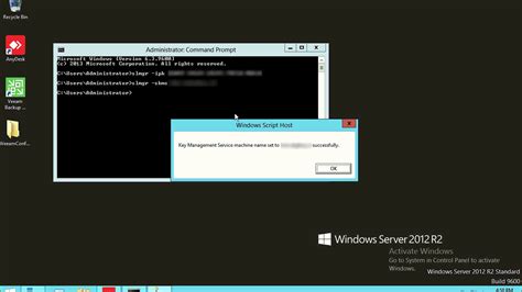 Activation MS win server 2012 portable