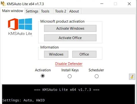 Activation OS windows 7 lite