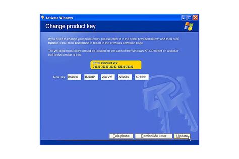 Activation OS windows XP for free key