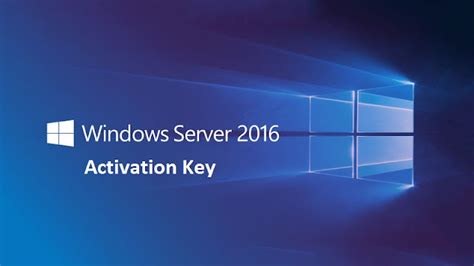 Activation OS windows server 2016