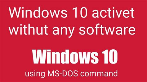 Activation operation system windows 10 2026