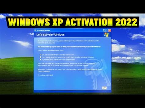 Activation win XP 2022