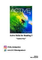 Active Skills For 3 Answer