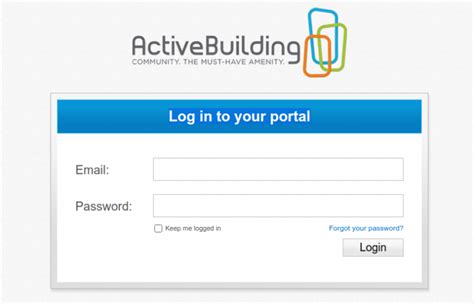 Active building sign up. Login. Use your ActiveBuilding login information. Enter your email. Log in. New Resident? 