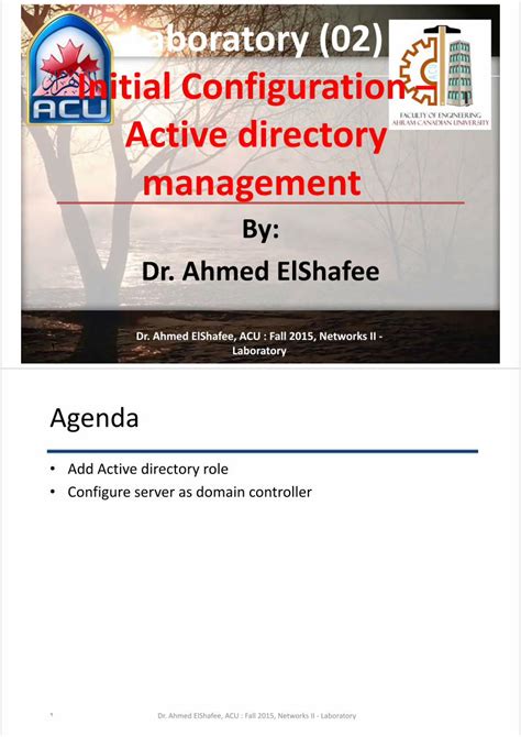 Active directory 2015 configuration lab manual. - Castro and huber marine biology lab manual.