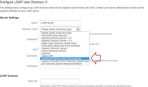 Active directory jira.  OpenLDAP OpenLDAP (Read-Only Posix Schema) Generic Pos...