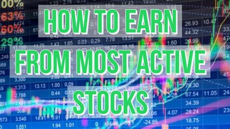 Active stocks. Things To Know About Active stocks. 