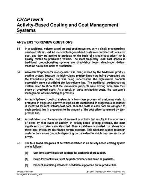 Activity Answers Costing Management Based 7 Chapter