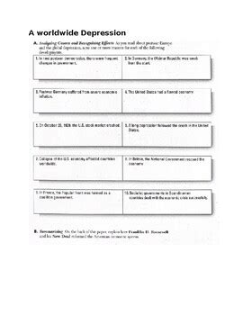 Activity Reteaching A Depression Worldwide Answers