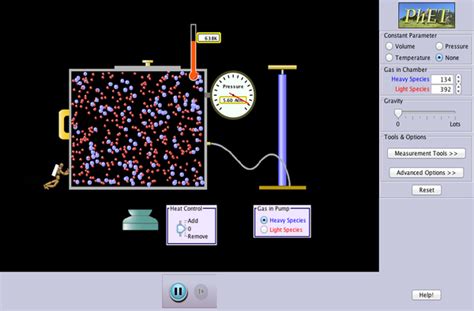 Activity Simulation Answer Sheet Particles Gas