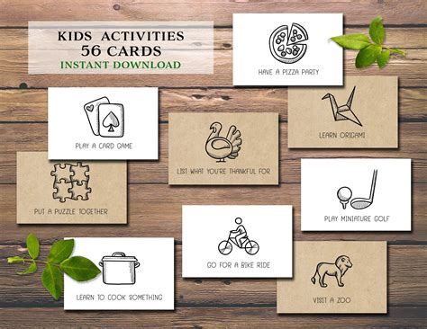 Activity cards. Each activity card states which specific skill the activity addresses. These 36 skill-building activity cards are designed for use with an individual child. Print all the cards as a set or pick individual activities. You may also choose activities based on the child’s skill level. Print all 36 individual activity cards. (There will be two ... 