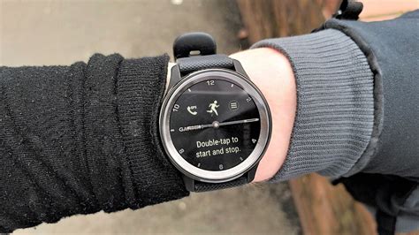 Activity tracking on garmin.  For accurate data, especially outdoors, wait for GPS Start ...