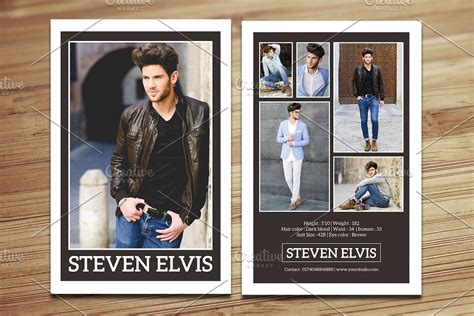Actor Comp Card FREE Comp Card Templates for Actor & Model Headshots