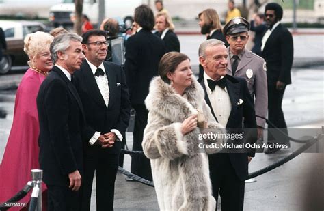 Actor Fred Astaire with his wife Robyn Smith arrive to the 47th...