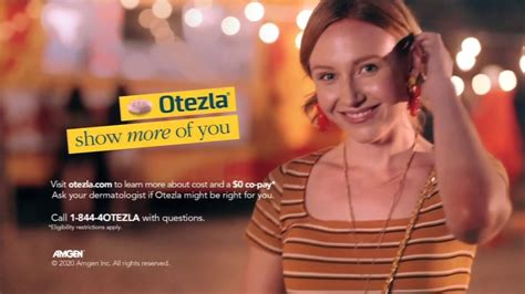 Otezla is a prescribed oral medication which is intended to treat those who have been diagnosed with moderate to severe plaque psoriasis when taken regularly as prescribed. ... Add an Actor/Actress to this spot! ×. Submissions should come only from actors, their parent/legal guardian or casting agency. Submit ONCE per commercial, …. 