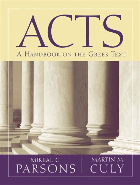 Acts a handbook on the greek text baylor handbook of the greek new testament. - Manuale di servizio duetz bf 4m 2012c.