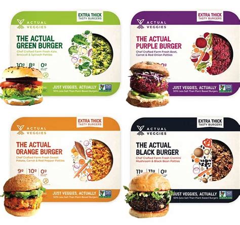 Actual veggies. Save when you order Actual Veggies The Actual Purple Burger - 2 ct and thousands of other foods from GIANT online. Fast delivery to your home or office. 