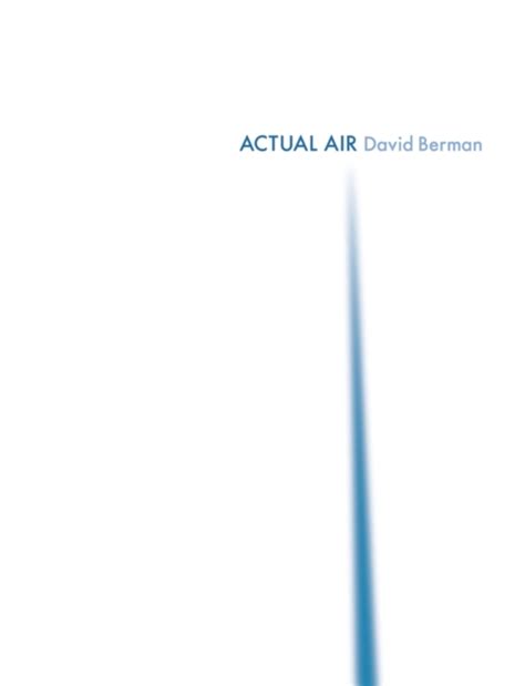 Read Online Actual Air By David Berman
