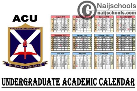 Acu Academic Calendar