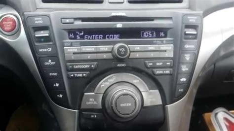 Acura radio navigation code. Type in the code. The five-digit radio code corresponds to your radio preset buttons. Type the number into your radio with those presets. When you press the first number, the screen will display only a C. Press the second number and the O appears. After numbers three and four of the radio code, D and E show up. 
