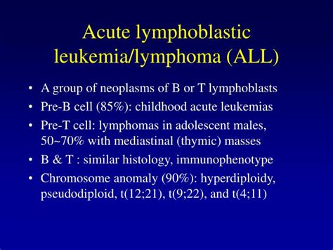 Acute Lymphoblastic Leukemia ppt