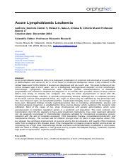 AcuteLymphoblasticLeukemia FRenPro3732