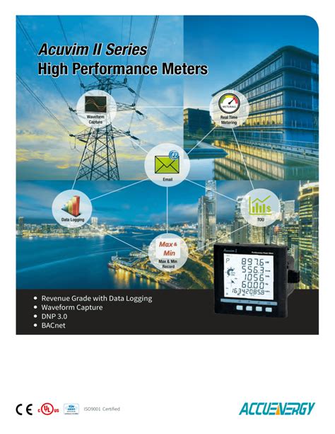 Acuvim II Multifunction Power Energy Meter Brochure Datasheet