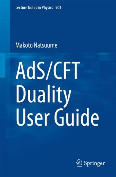 Full Download Adscft Duality User Guide By M Natsuume