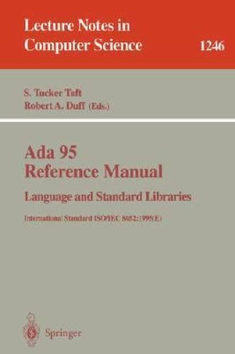 Ada 95 reference manual language and standard libraries international standard iso iec 86521995 1s. - Manual derbi 125 cabeza de hormiga.