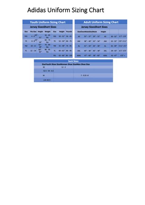 Ada uniforms size chart.  Adidas Uniform Sizing Chart TOLL FLIGHT HELICOPTER SHIRTS (UNISEX)...