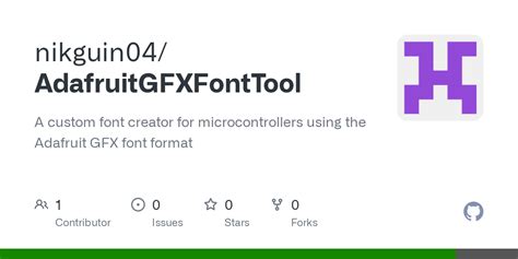 Adafruit GFX Font Customiser Open Source Agenda