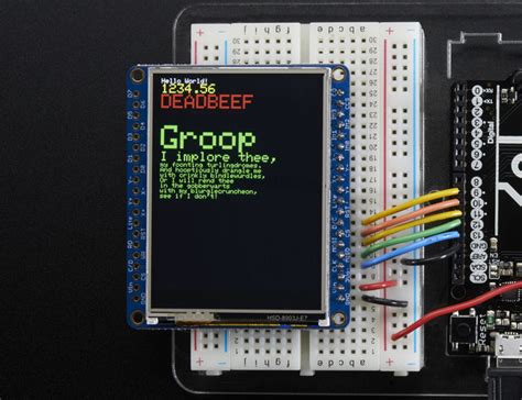 Adafruit gfx library examples.  It is ideal for makers looking to add g...