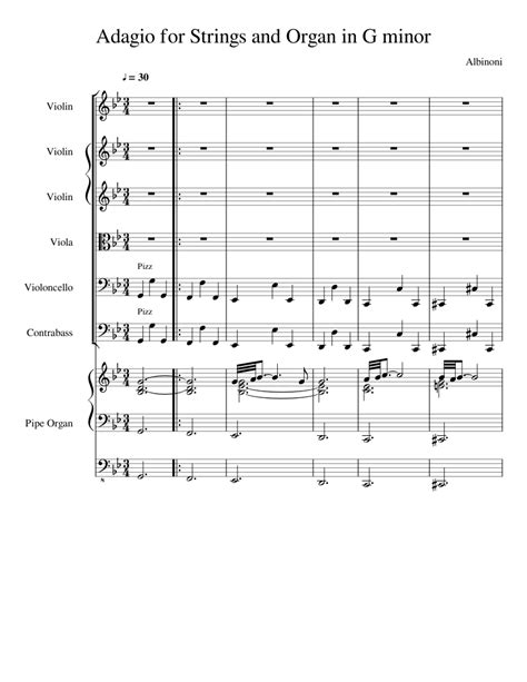 Adagio in g minor for strings