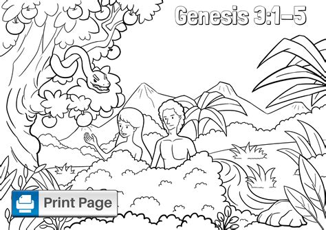Adam Coloring Pages