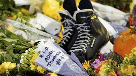 Adam Johnson’s UK team gets back on the ice in a memorial game weeks after the player’s tragic death