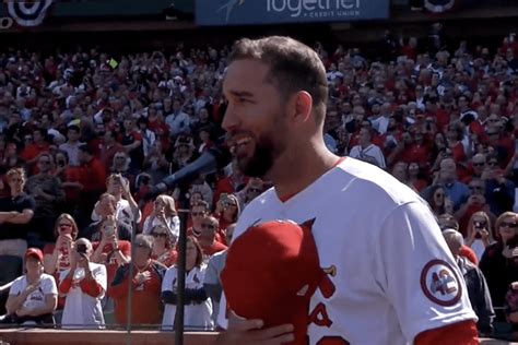 Adam Wainwright surprises on Opening Day by singing the national anthem!