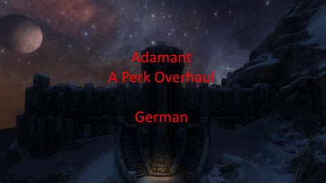 Adamant perk overhaul. Adamant - A Perk Overhaul. Adamant is a complete overhaul of Skyrim’s perk trees designed to balance existing skills and add powerful new perks to the game. It thoroughly overhauls the game’s skill trees in order to provide the player with compelling choices and smooth progression from start to finish. While Adamant does increase the … 