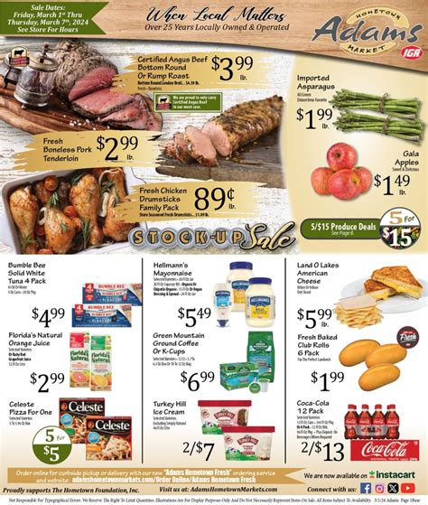 Sales circulars and sunday newspaper ads for grocery stores, BestBuy,