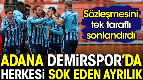 Adana Demirspor'da 2 ayrılık daha- Son Dakika Spor Haberleri