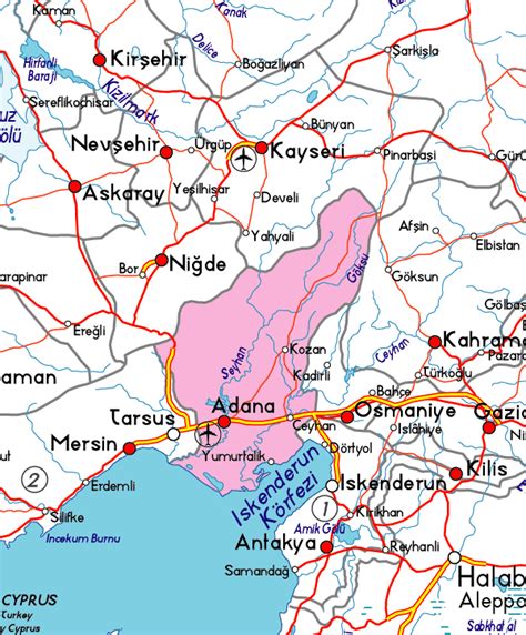 Adana real harita