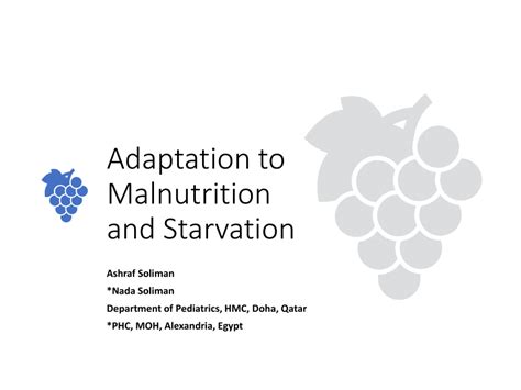 Adaptation Malnutrition