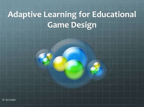 Adaptive Learning For Educational Game Design