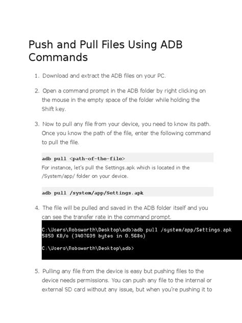 Adb pull help.  Understanding the ADB Pull Command The adb pull command is used to copy...