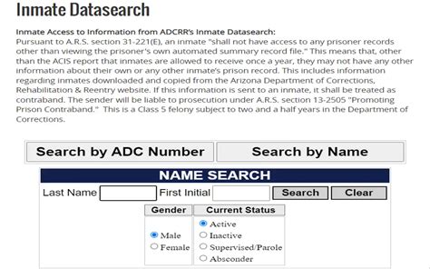 The Arizona Department of Corrections maintains inmate records containing all the recently imprisoned individuals in the 13 correctional facilities. Interested parties can access inmate details in multiple ways, including the most common one: the internet. Various third-party sites provide these details to interested members at a cost. However, this data may need to be more reliable and .... 