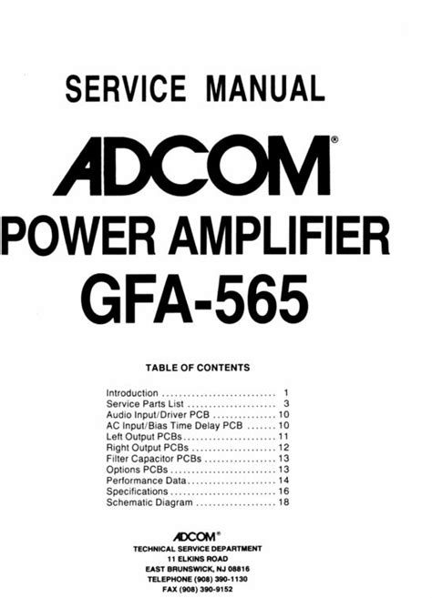 Adcom gfa 565 original service manual. - Solutions manual thermodynamics 6th edition cengel.