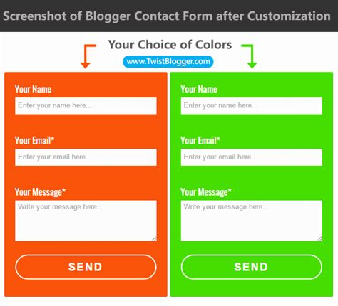 Add Blogger Contact Form to Any Static Page TwistBlogg Premium